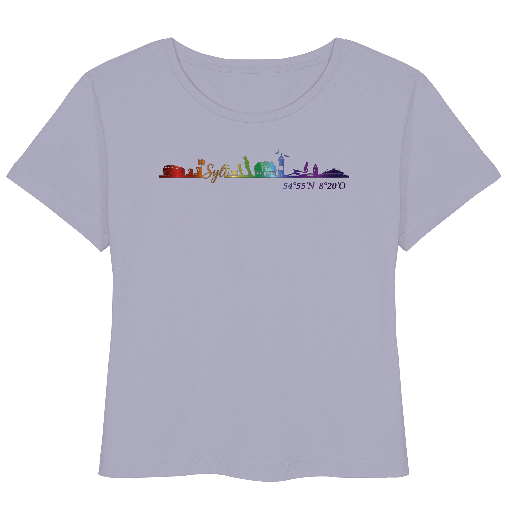 Skyline IV ~ Sylt ist bunt - Frauen Lightweight T-Shirt